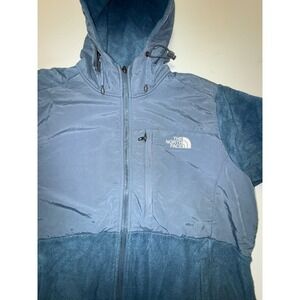The North Face Denali Light Blue Fleece Jacket Size Large SEE NOTES